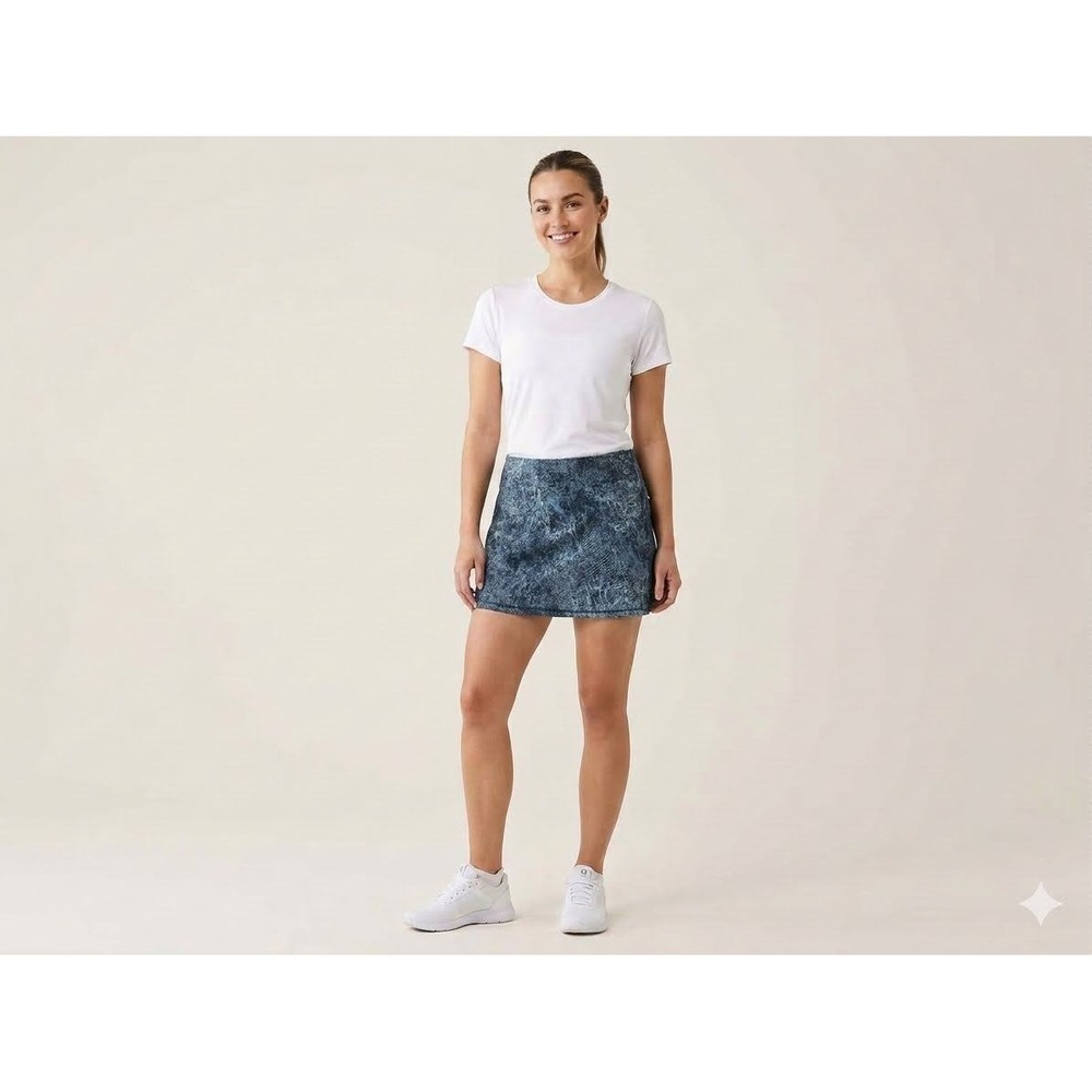 Columbia Wrap Skirt Athleisure Womens Blue Marble Medium‎ Swim Active Coverup
